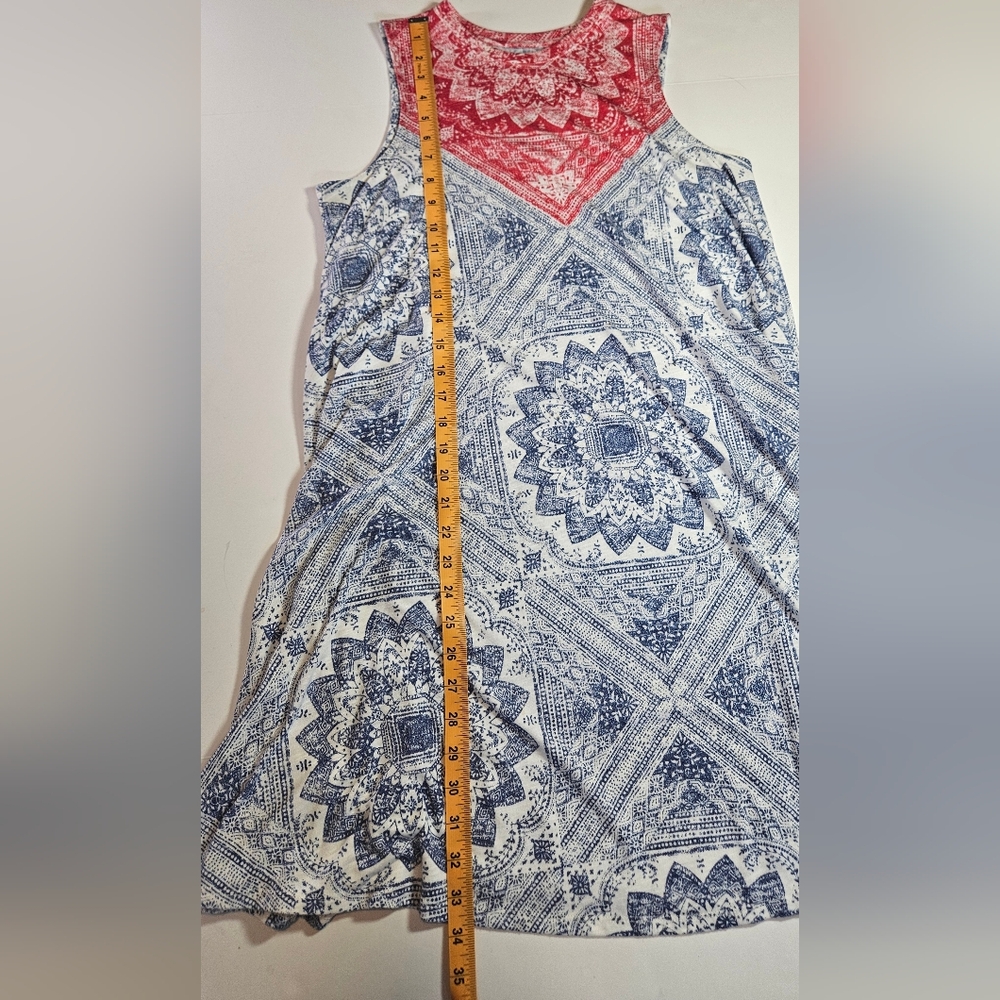 Sonoma Red, White, & Blue, Sleeveless Sundress. Size S. - Picture 4 of 5